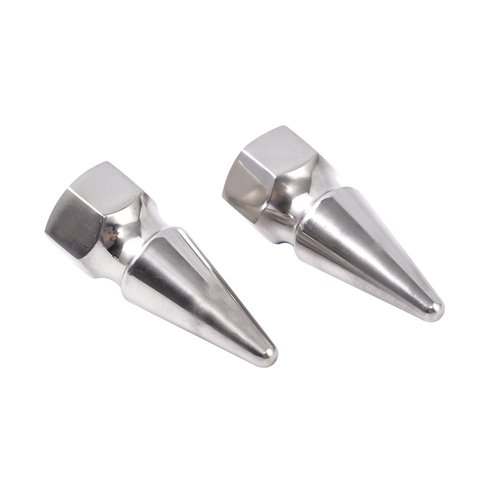 Lowrider 304 Stainless Steel Spike Axle Nuts Schwinn Cruiser Chopper BMX Stingray 3/8"-24