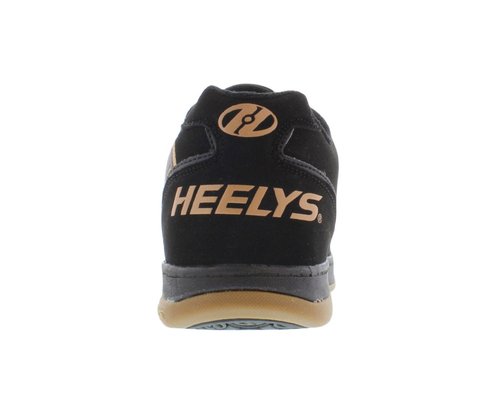 HEELYS Kids Propel 2.0 Skate Shoe, Black/Gum, 5 Big Kid