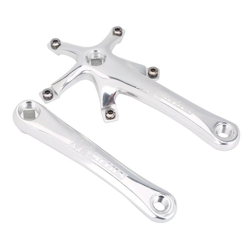 Crank Arms, 1 Pair Universal 170mm Aluminium Alloy Single Crankset Crank Arm Set Repair Parts BCD 130 mm for Mountain Road