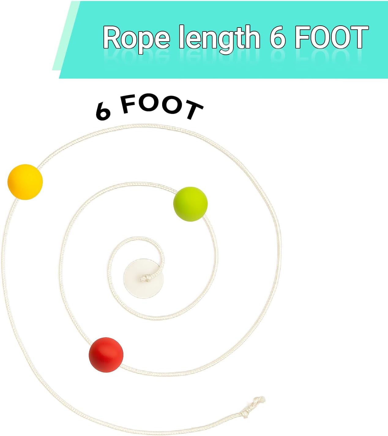 Vision Convergence Training Tool - 6 Foot with 3 Beads for Enhanced Athletic Performance
