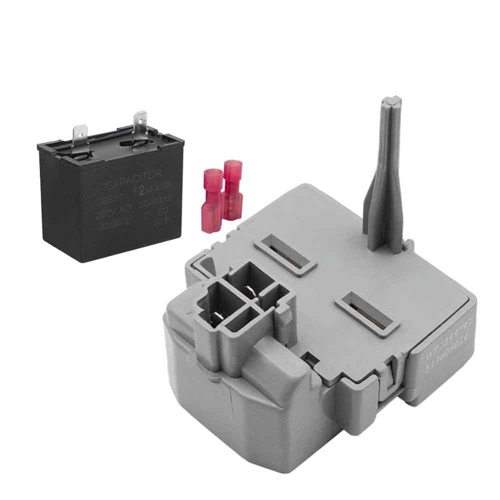 FUZIDDN Refrigerator Start Relay Kit | Universal Replacement for Whirlpool W10448874, W10197428, W10662129 | Replacement for W10350564, 241527803, 241941005 | Corrosion-Resistant & 5-Year Warranty