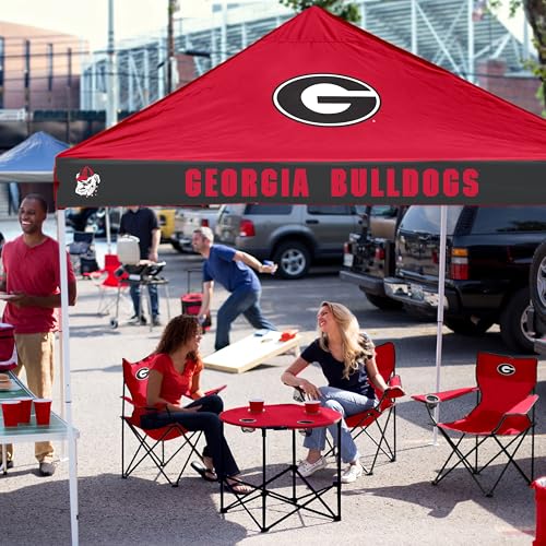 9x9 Foot Pinwheel Tailgating Canopy - Georgia Bulldogs