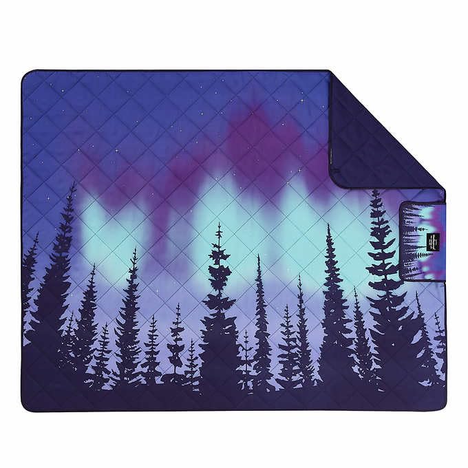 Weatherproof Vintage Stars Picnic Blanket - 72x60in Waterproof, Sandproof & Portable