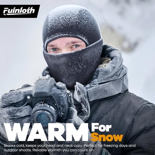 Fuinloth Army Green Ski Mask Balaclava Pro – Windproof Winter Face Mask