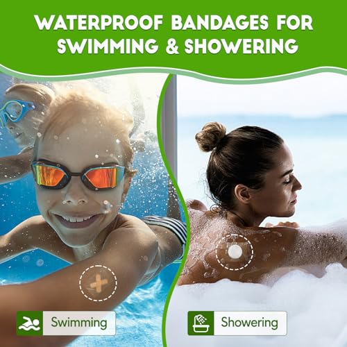 50 Pack Waterproof Transparent Film Dressings - Large 4x4.75 inch, Wound & Post-Surgical Care