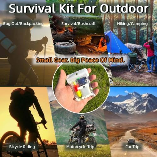 Mini Survival Fishing Kit - Compact Emergency Gear for Camping & Hiking - 2 Pack