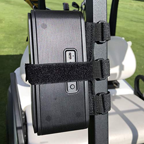 Portable Bluetooth Speaker Mount for Golf Cart Railing - Adjustable Non-Slip Holder