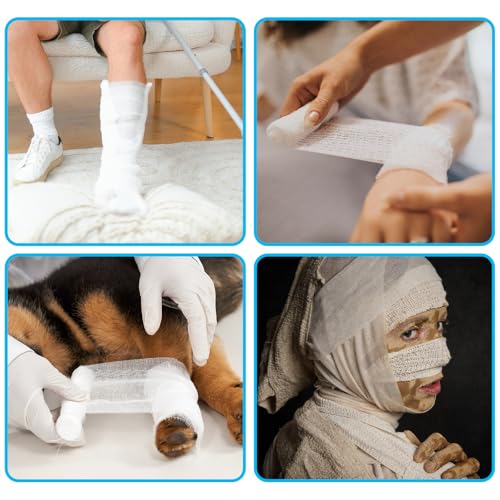 6 Rolls Cotton Cast Padding Bandage for Art & Medical Use
