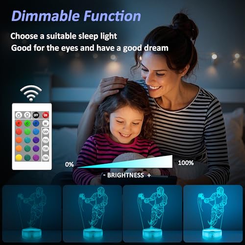 Lacrosse Night Light 3D Illusion Lamp with Remote Control - Lacrosse