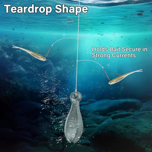 1oz Fishing Weights - Fresh & Saltwater Lead Sinkers - 5 Pack
