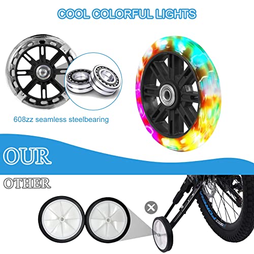 Bike Training Wheels for 12-20 Inch Kids Bikes - Black