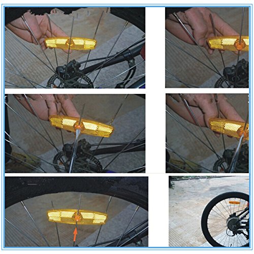 Bicycle Wheel Spoke Reflectors - Safety Warning & Decorative Bike Clips