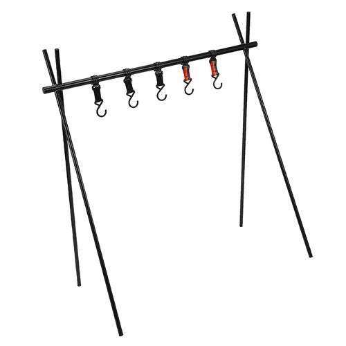 Alomejor Camping Hanging Rack, Lightweight Portable Tripod Storage Organizer, Outdoor Gear | for Hiking Backpacking Campers Enthusiasts