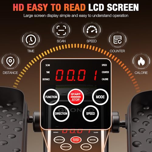 Under Desk Elliptical Machine - Compact Electric Pedal Exerciser with Remote Control & Adjustable Speeds