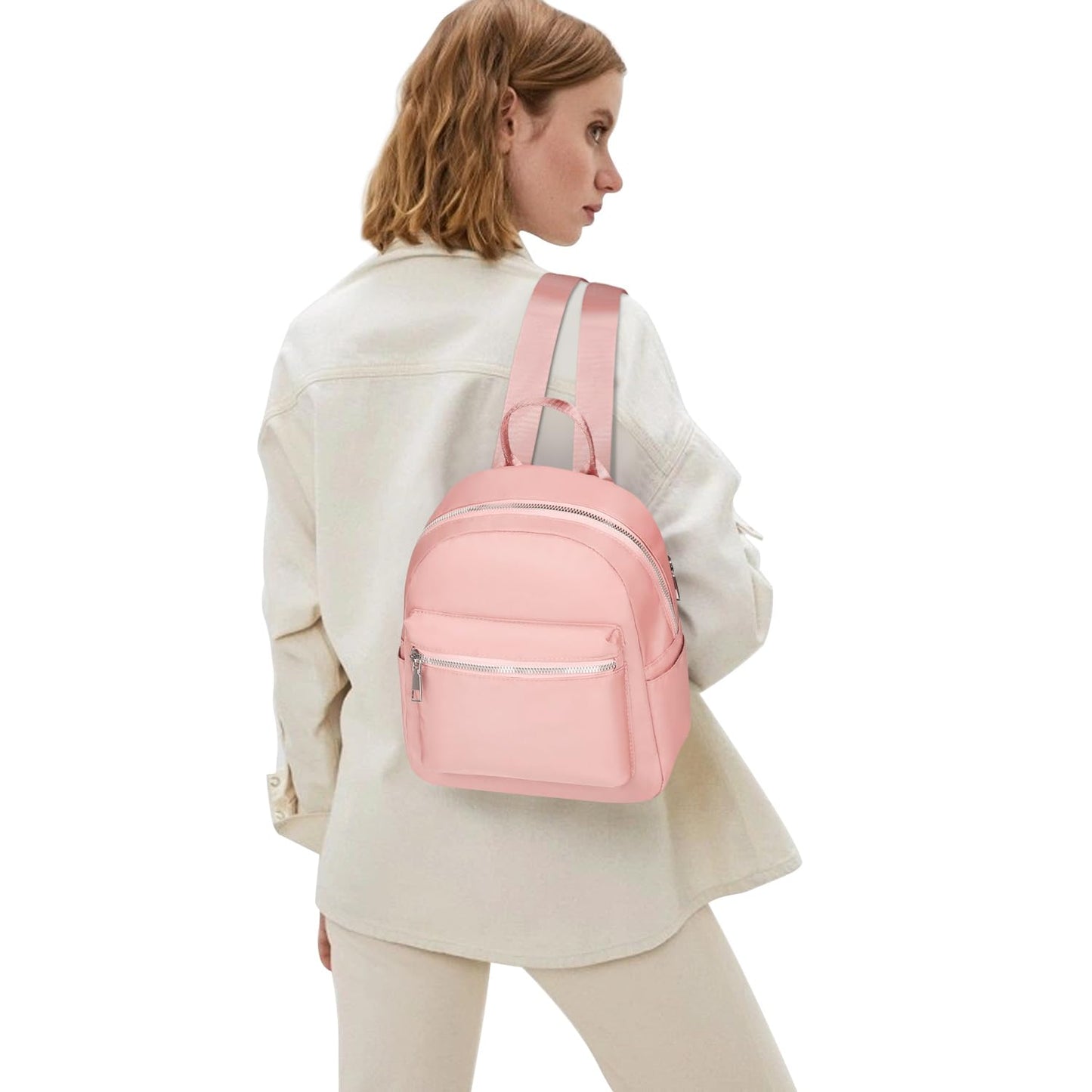 Etercycle Mini Backpack Purse for women, Small Backpack Purse, Shoulder Bag for Travel (Pink)
