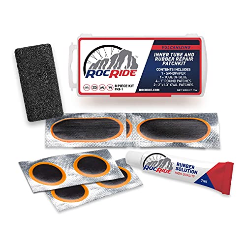 8-Piece Bicycle Tire Repair Kit with Patches & Glue