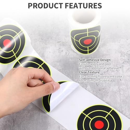 Self-Adhesive 3" Splatter Targets - 200 Pack for Shooting Practice