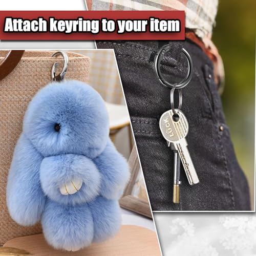 1 Inch Round Keychain Clips - 10pcs Metal Spring O Rings - Silver