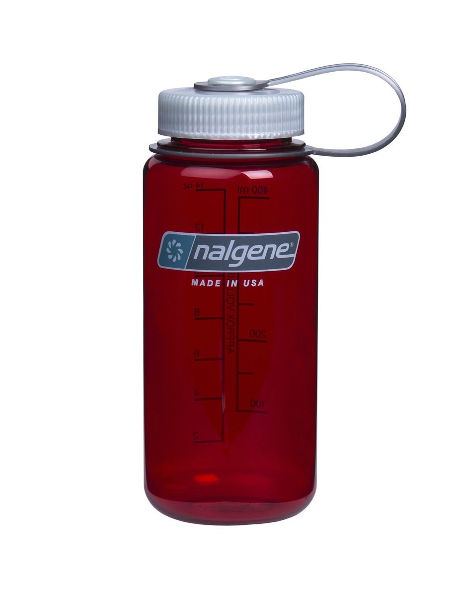 Nalgene Tritan Wide Mouth BPA-Free Water Bottle, Outdoor Red, 32 oz