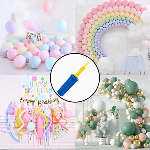 Dual-Action Balloon Hand Pump - Portable Air Inflator for Party Decor - 1 Pack