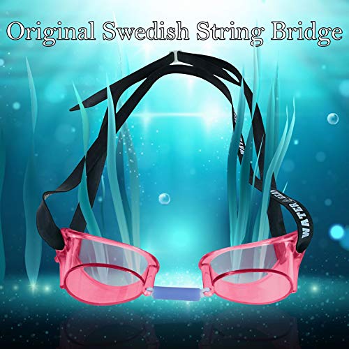Swedish Pro Swimming Goggles - Anti-Fog Design - Pink