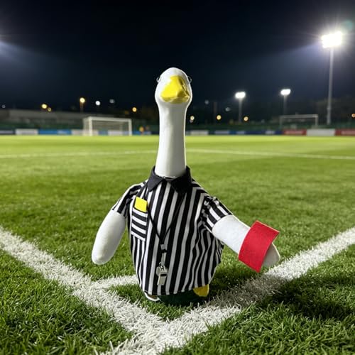 23" Soccer Referee Goose Outfit - Fun Lawn Decoration with Whistle & Cards