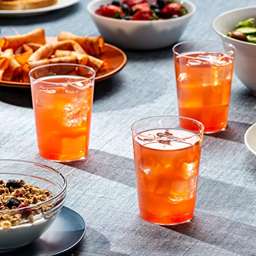 10 oz Clear Plastic Cups 200 Count – Disposable Tumblers for Parties & Events