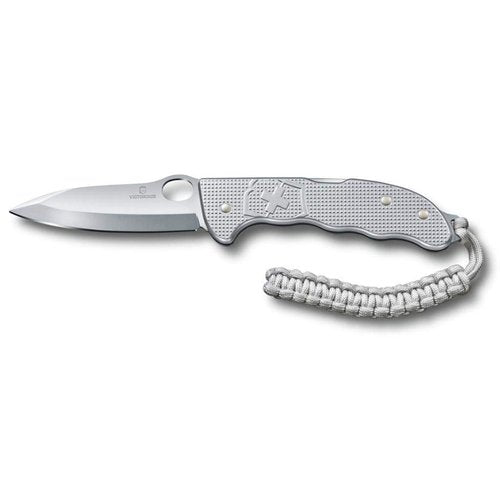 Victorinox Hunter Pro Alox Large Pocket Knife with Lock Blade and Lanyard Hole - Silver