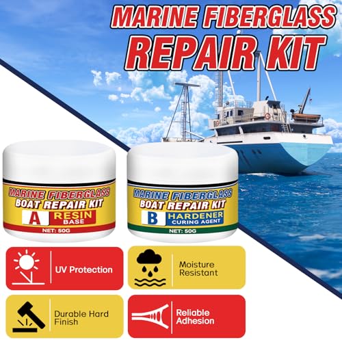 Marine Fiberglass Repair Kit - Gelcoat & Waterproof Epoxy