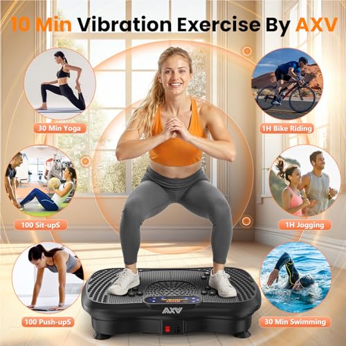 Vibration Plate Fitness Machine with Bluetooth & Resistance Bands