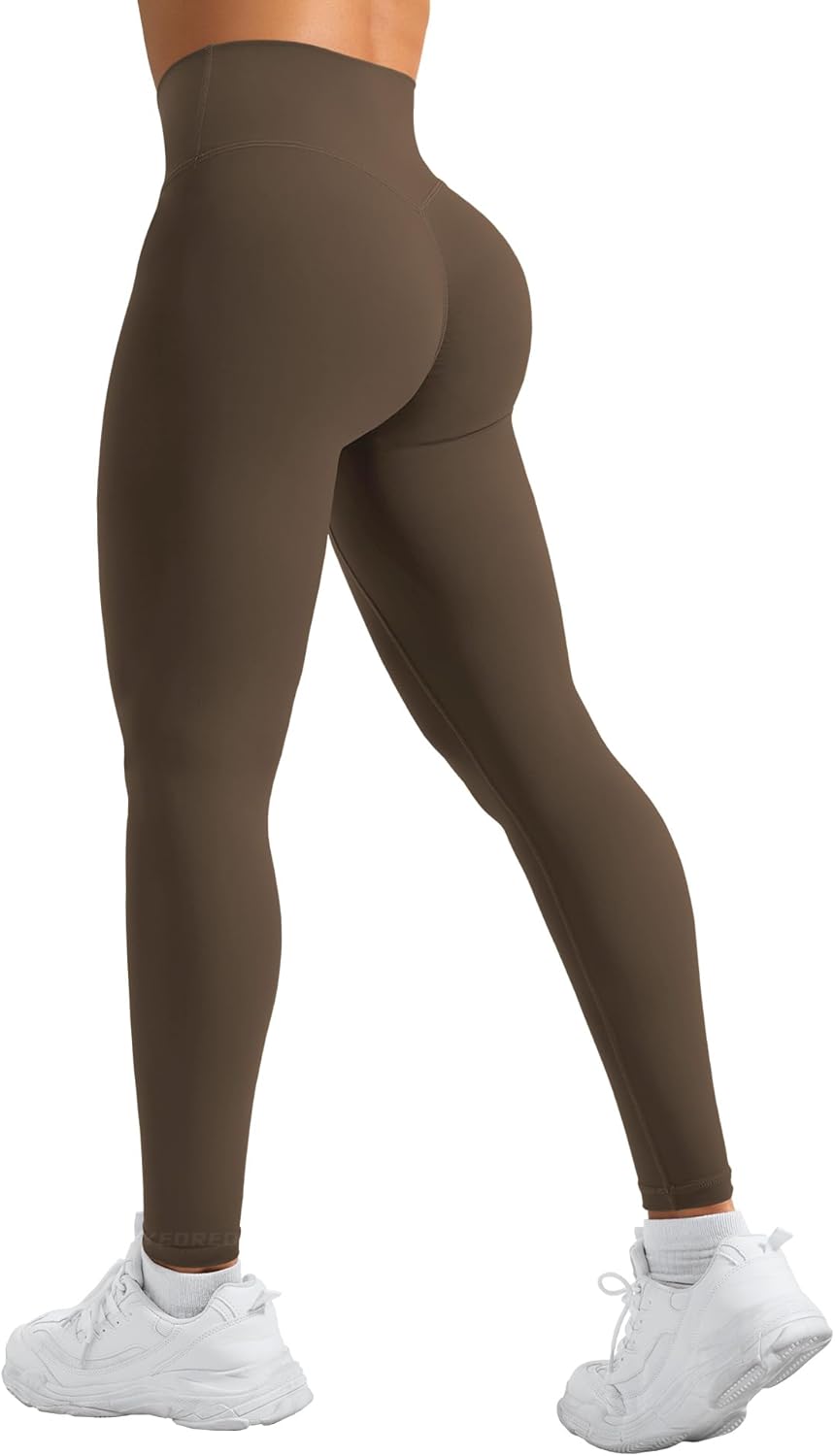YEOREO High Waisted Yoga Leggings - Hidden Scrunch Design with Tummy Control | Compression Workout Pants