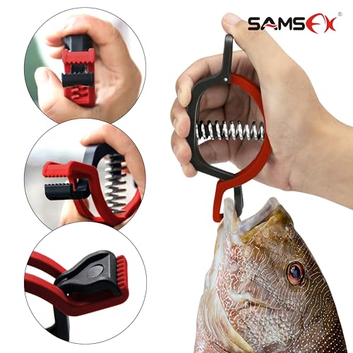 5.3-Inch Fish Lip Gripper with Non-Puncture Clamp and Scale
