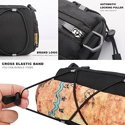 Bike Handlebar Bag with Shoulder Strap - Black