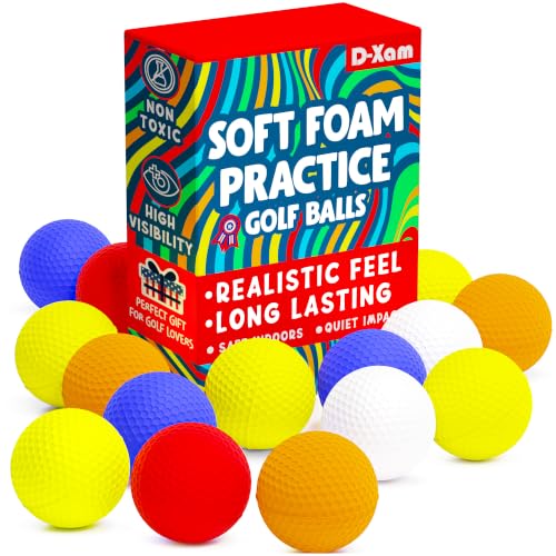 Foam Golf Balls - Multicolor 24 Pack | Soft, Durable & Realistic Feel