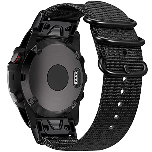 Garmin Fenix Compatible Band - 51mm/7X/6X/6X Pro - Black