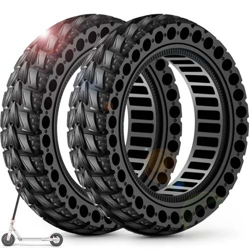 BANGTING 2-Pack 60/70-6.5 Solid Tire for Electric Scooters 10x2.5 (Black) – Fits Ninebot Max G2/G30 & G30D