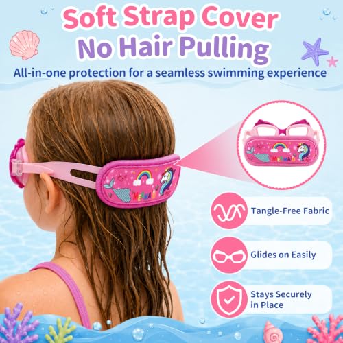Vvinca Vibrant 02 Cat Kids Toddler Goggles with Fabric Strap Anti-Fog & UV