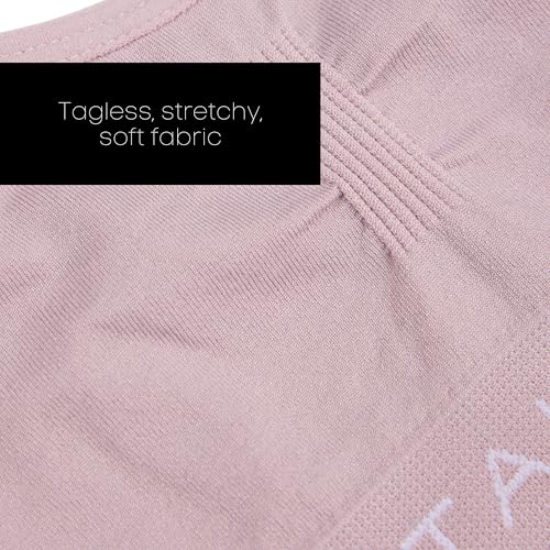 Tahari Girls' 4-Pack Seamless Bralette Set Small Sepia Rose - Comfortable Sports Bras for Girls