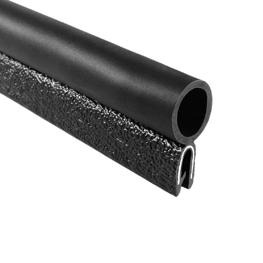 Trim-Lok Trim Seal with Top Bulb – Fits 1/8” Edge, 5/8” Bulb Seal Diameter, 25’ Length – PVC Plastic Trim with EPDM Rubber Seal, Easy to Install for Cars, Boats, RVs, Trucks, and Home Applications