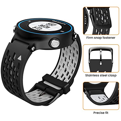 Soft Silicone Replacement Watch Bands for Garmin 620/735XT/220/235/230/630/Approach S6