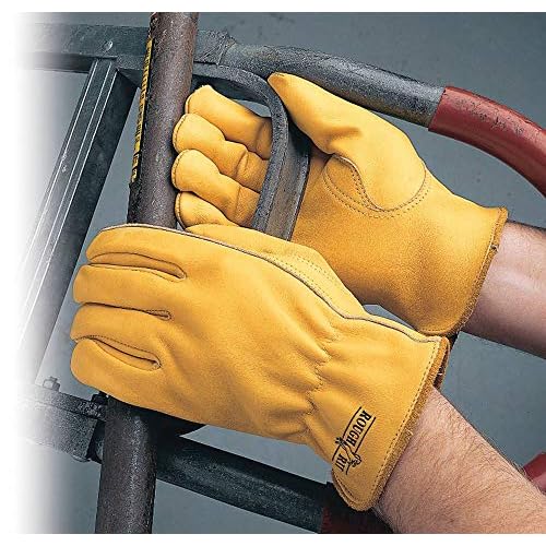 Galeton - 25001PR-XL Rough Rider Premium Leather Driver Gloves With Elastic Back Gold