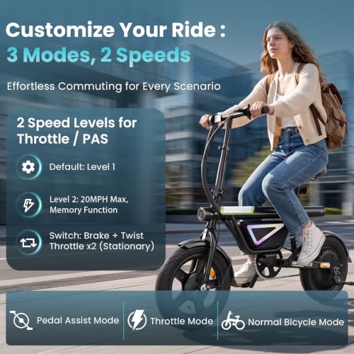 Electric Bike for Adults - 1500W Peak Motor, 26" Soot Black
