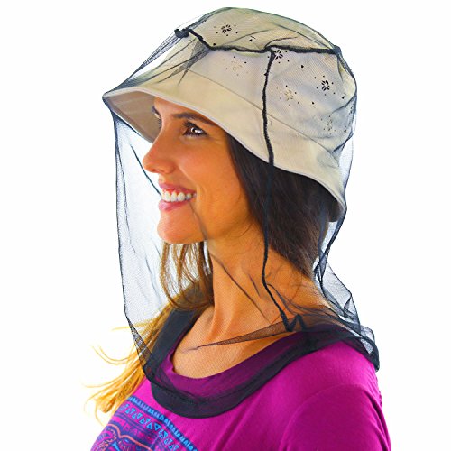 Mosquito Head Net with Carrying Pouch - Insect Protection for Outdoors