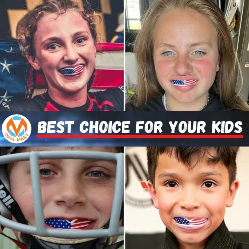 Youth Sports Mouth Guard for Kids - USA Flag & Custom Designs