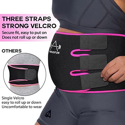 Waist Trimmer Belt for Men & Women - 9" Width x 45" Length - Black