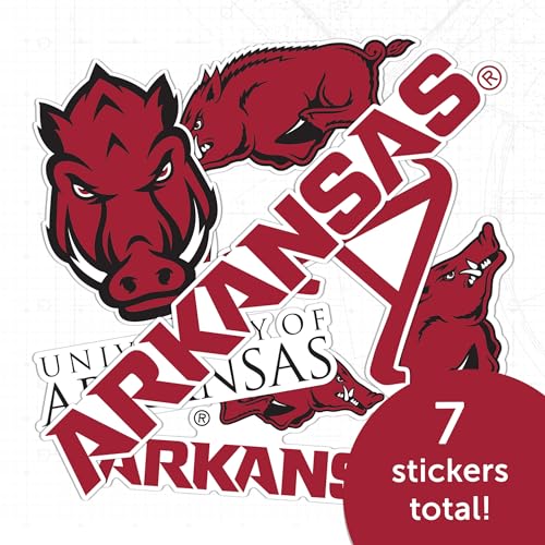 Arkansas Razorbacks Vinyl Sticker Decal for Laptops & Water Bottles