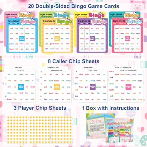 Sight Word Bingo Game for Kids - Fun Learning Activity