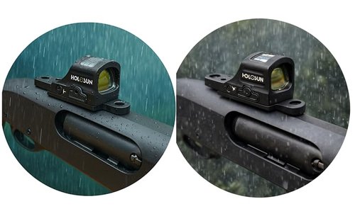 Gotical Red Dot Sight Mount Adapter Plate for Mossberg 500 535 590 835 Shockwave and Maverick88, 2 Sets of Screws Cover Older and Newer Models