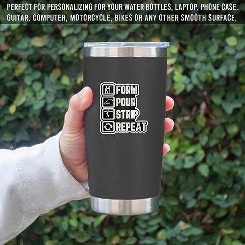 3Pcs Concrete Finisher Stickers, Vinyl, Cartoon, Custom, Construction Stickers, 3x4 inch, Waterproof, Letter Print, Both Indoor & Outdoor, Street Theme