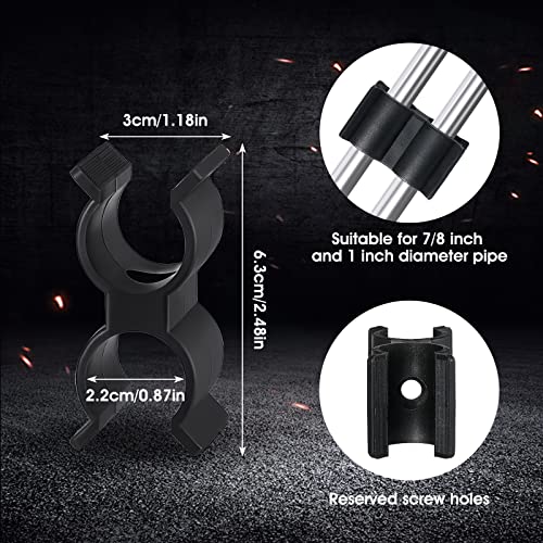 4-Pack Bimini Top Pole Clamps - Plastic Boat Pole Holders